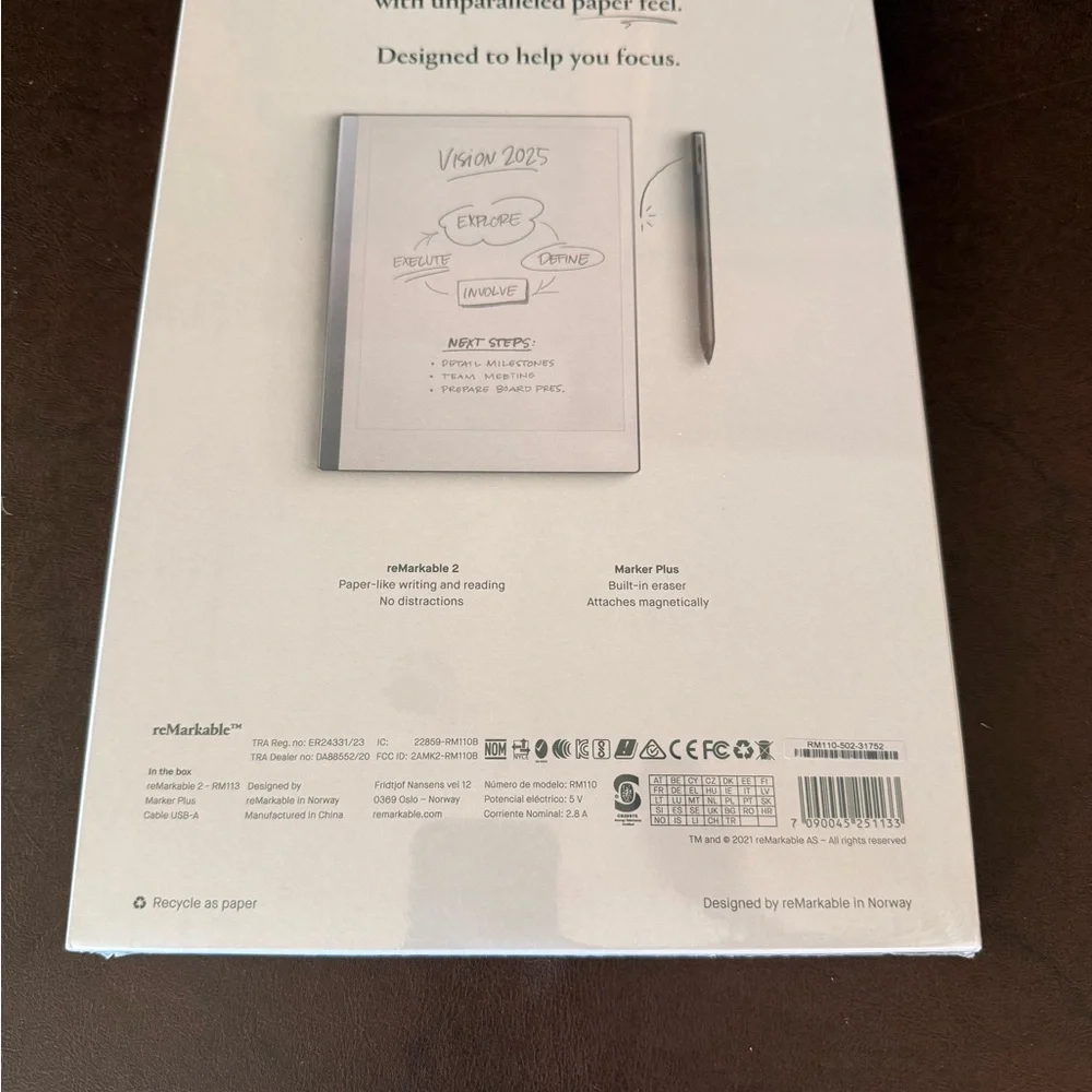 Brand New reMarkable 2 Paper Tablet with Marker Plus